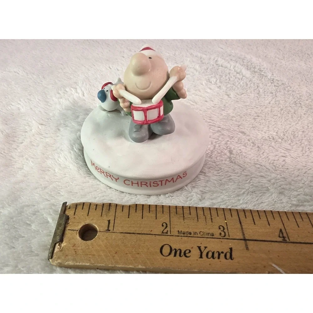 Ziggy & Fuzzy Merry‎ Christmas Drummer Boy porcelain figurine